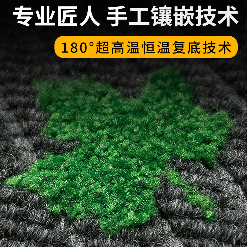 Comercial Gao Van estampado alfombra personalizada alfombra de cifrado impermeable antideslizante alfombra de polvo logotipo libre diseño