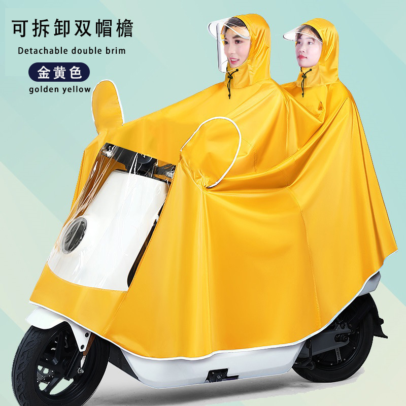 Raincoat eléctrico largo todo el cuerpo a prueba de tormentas motocicleta batería coche una sola persona para aumentar el grosor raincoat al por mayor