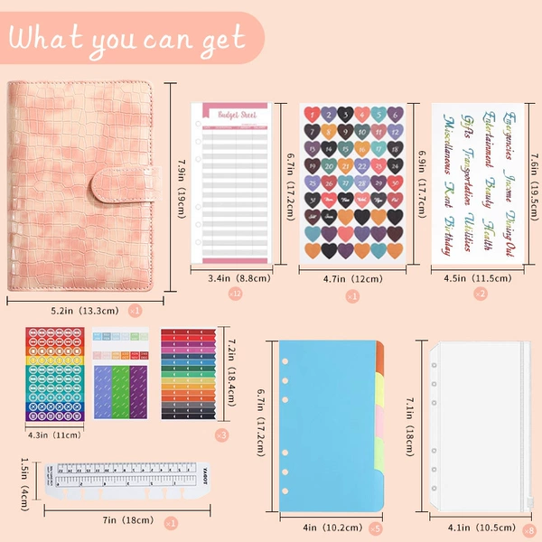 A6 crocodile pattern-Q colorful pink (including inner wear)