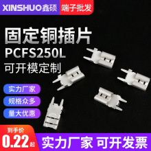 PCFS250L插片250插片 6.35插片固定铜插片 PCB线路板焊接插片定制