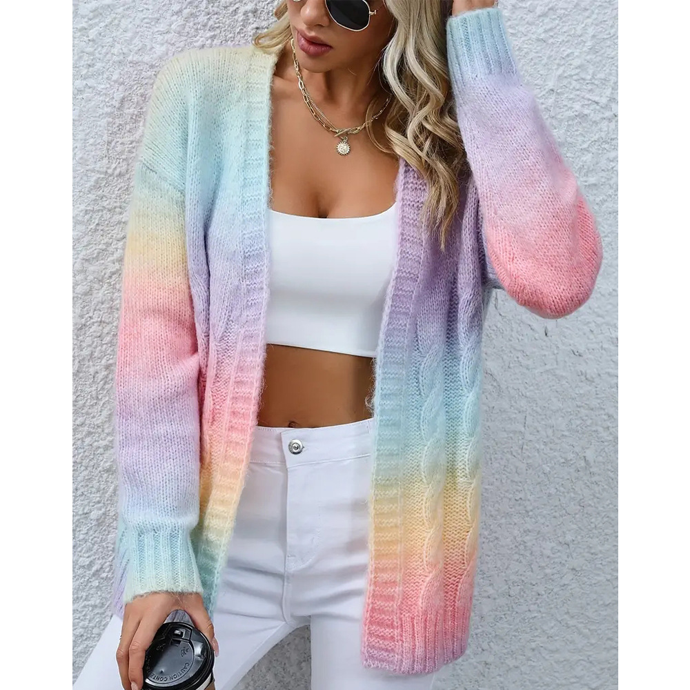Rainbow knitted sweater