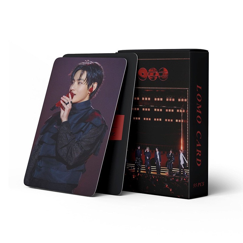 Cadena total, una gran cantidad de stock, 55 hojas de tinta BT SK IVE ATEEZ KPOP, estrellas coreanas alrededor de LOMO