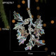 クリスタル質感Swanlaceアクリルキラキラ透明雪クリスマスツリーペンダント鈴装飾品|undefined