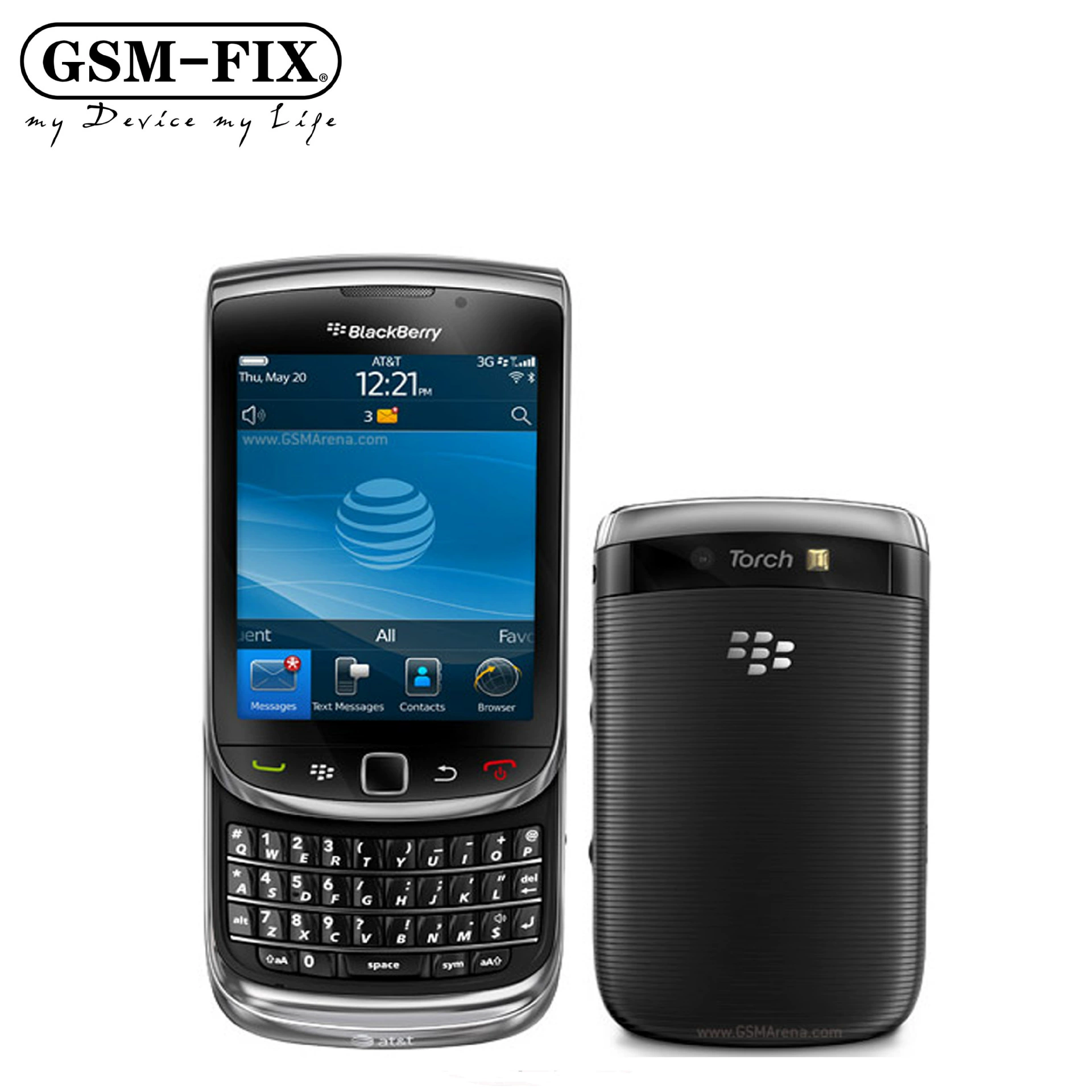 BlackBerry/Blackberry 9800 слайд с полной клавиатурой для выхода из интернет-зависимости резервного студенческого мобильного телефона