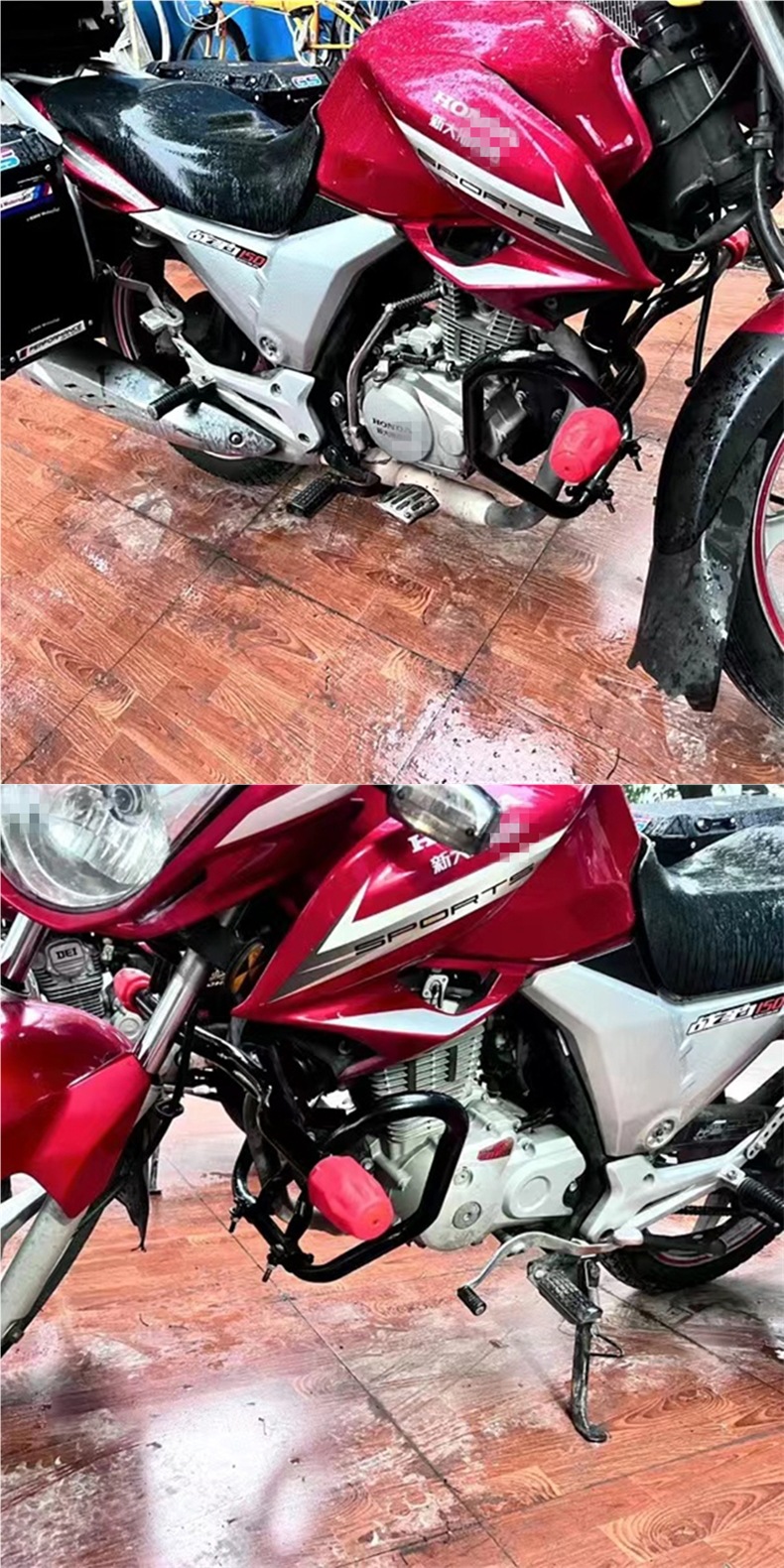 Motorcycle Bumper Front Bumper 125.150 Modified Surround Thickeneded Anti-Fall Universal Competitive Anti-Fall Bumper