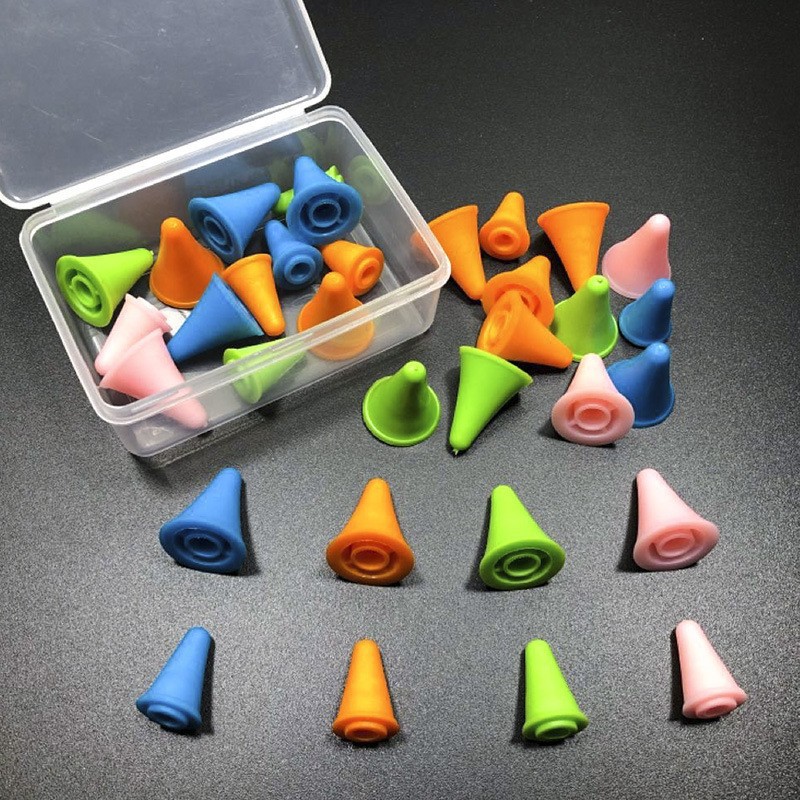 Transfronterizo 10 cuadrículas 120 piezas de plástico en caja pequeños alfileres, marcas, hebillas, suéteres, herramientas de tejido, materiales de bricolaje