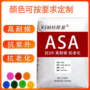 Direct supply of ksm custom dyeing ASA auto parts with asa Modified processing anti-ultraviolet