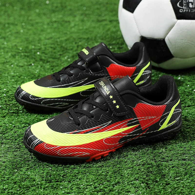 В наличии оптом футбольные бутсы на липучке для мужчин и женщин, студенты, сломанный заказ, Детская профессиональная игровая тренировочная обувь