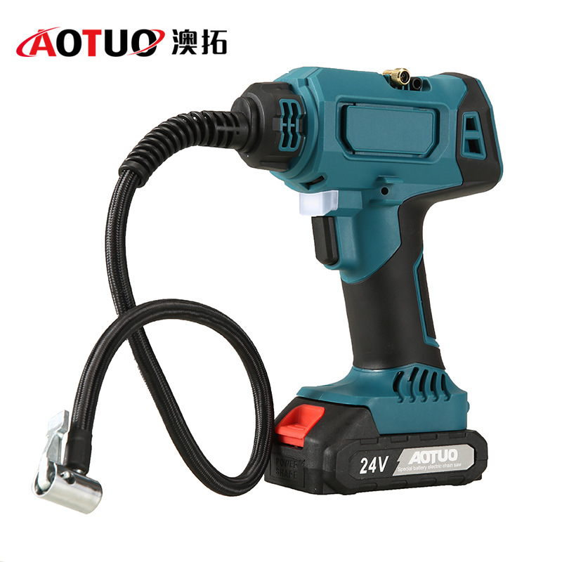 Transfronterizo nueva bomba de aire inalámbrica de litio eléctrico vehículo de doble propósito bomba de aire neumático de baloncesto bomba de aire mayorista