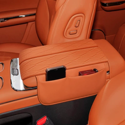 Protection Skin-Feel Leather Heightening Pad — Armrest box pad