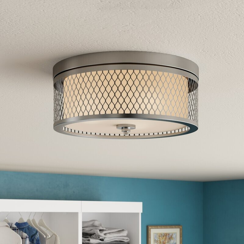 Ceiling lamp cross-border wayfair Amazon study bedroom living room aisle ceiling American grid simple metal