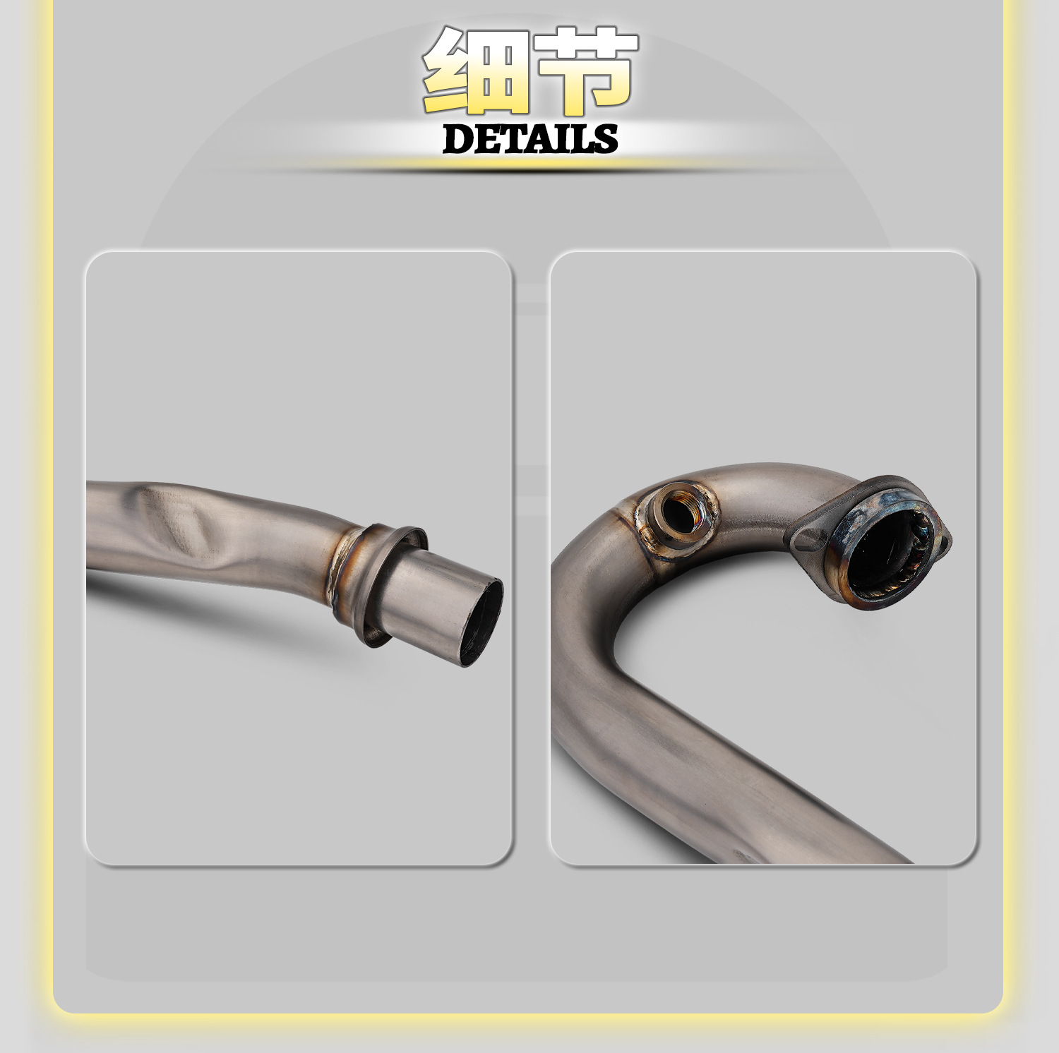 KTM DUKE 390 18-23 Motorcycle Modified Exhaust Pipe Stainless Steel/Titanium Alloy Front Section Non-Destructive Installation