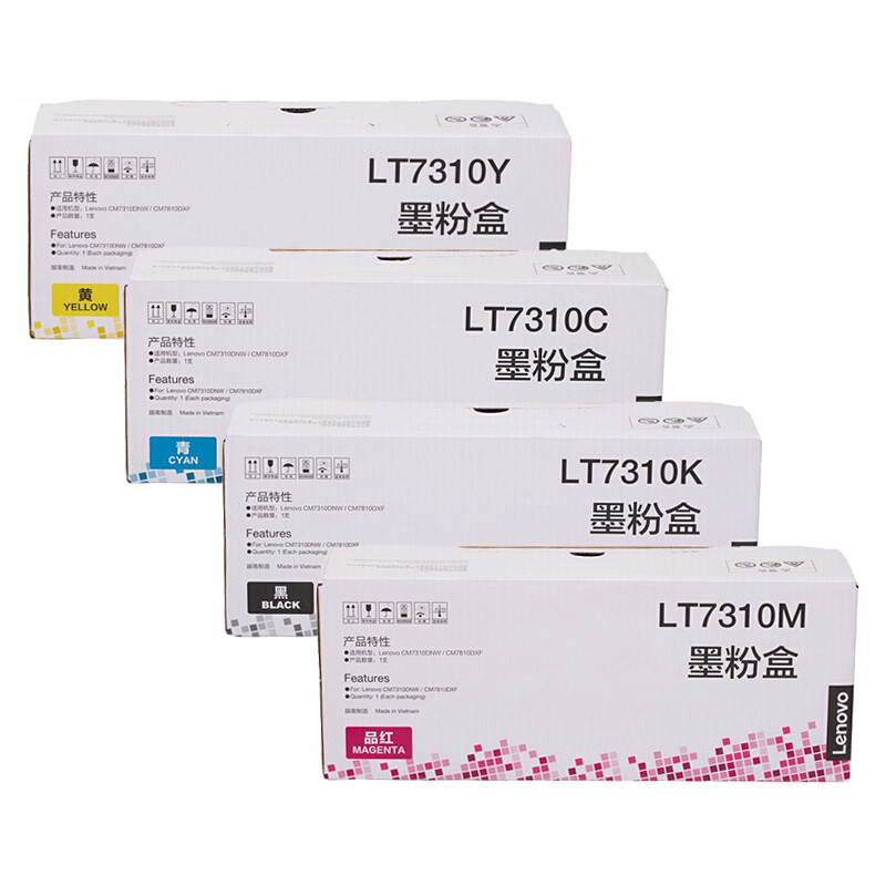 Lenovo LT7310K / C / M / Y cartucho de tóner original de alta capacidad estándar para CM7310DNW CM7810DXF