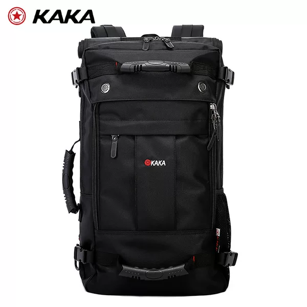 Men's Large-Capacity Outdoor Travel Bag, Casual Backpack, Three-Purpose Student Mountaineering Bag, Waterproof Backpack with Lock