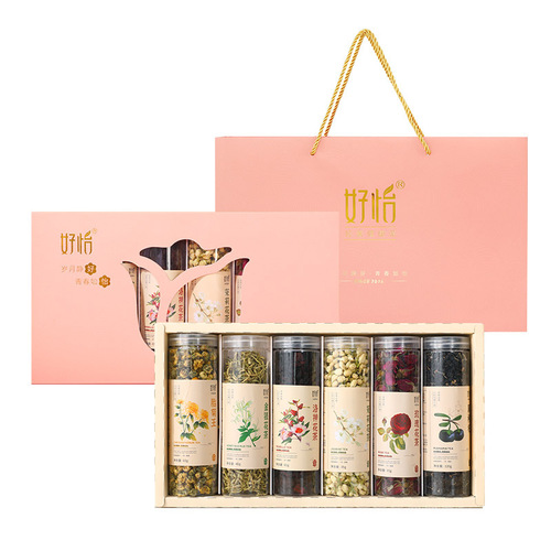 Women's Day Gift Box Honeysuckle Luo Han Guo Roselle Jasmine Tea Rose Tea Goddess Day Flower Tea Gift
