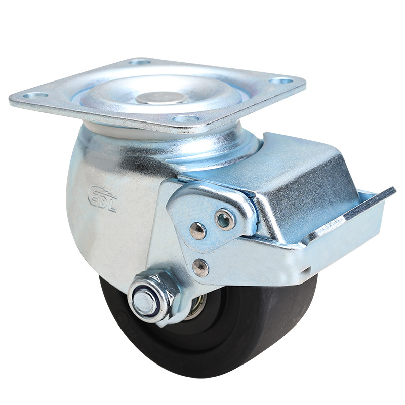 Rueda para Equipos de Bajo Centro de Gravedad 2,5 y 3 Pulgadas M431-16 de Nailon PA con Freno
