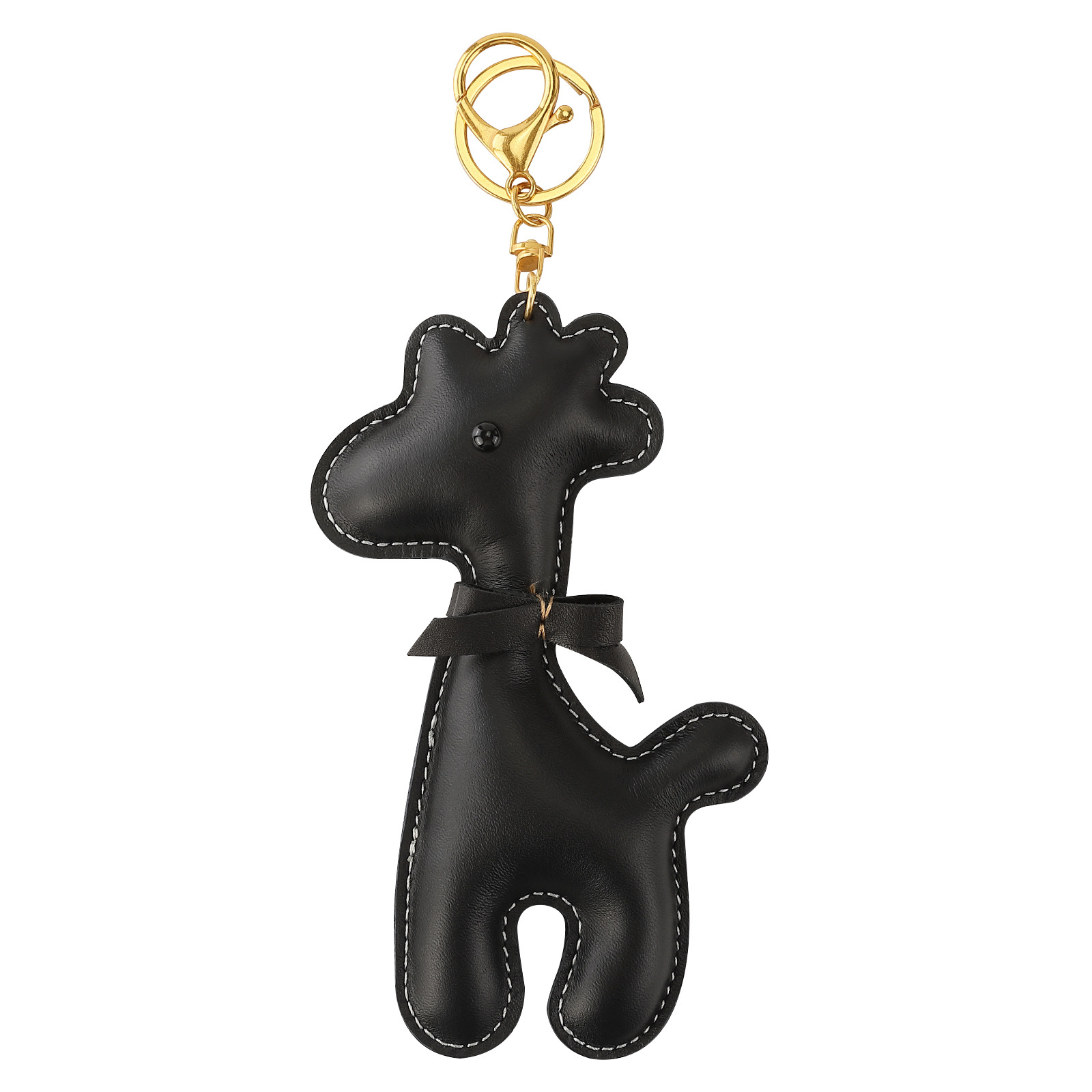 Colgante de oveja Tuo Colgante de bolso de cuero Piel de vaca de primera capa Animales de oveja Tuo en forma de llavero Colgante de equipaje