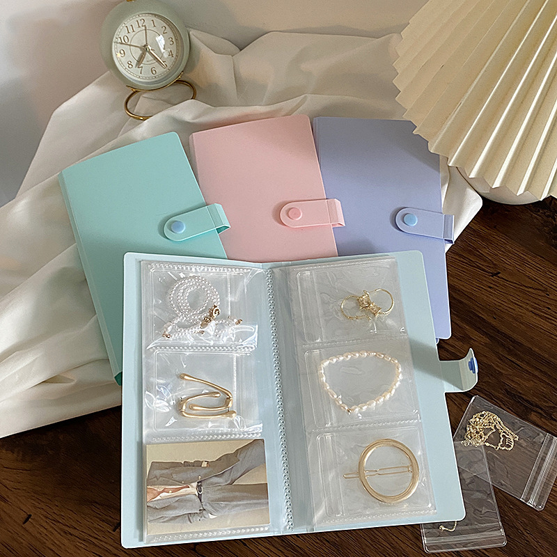 Innovative portable jewelry storage book anti-oxidation jewelry storage bag pvc bag earring ring storage bag Innovative portable jewelry storage book anti-oxidation jewelry storage bag pvc bag earring ring storage bag