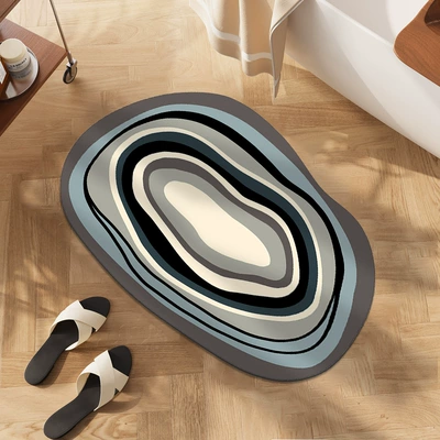 Bathroom Doorway Absorbent Floor Mat Toilet Toilet Doorway Absorbent Foot Mat Non-slip Quick-drying Diatom Mud Floor Mat
