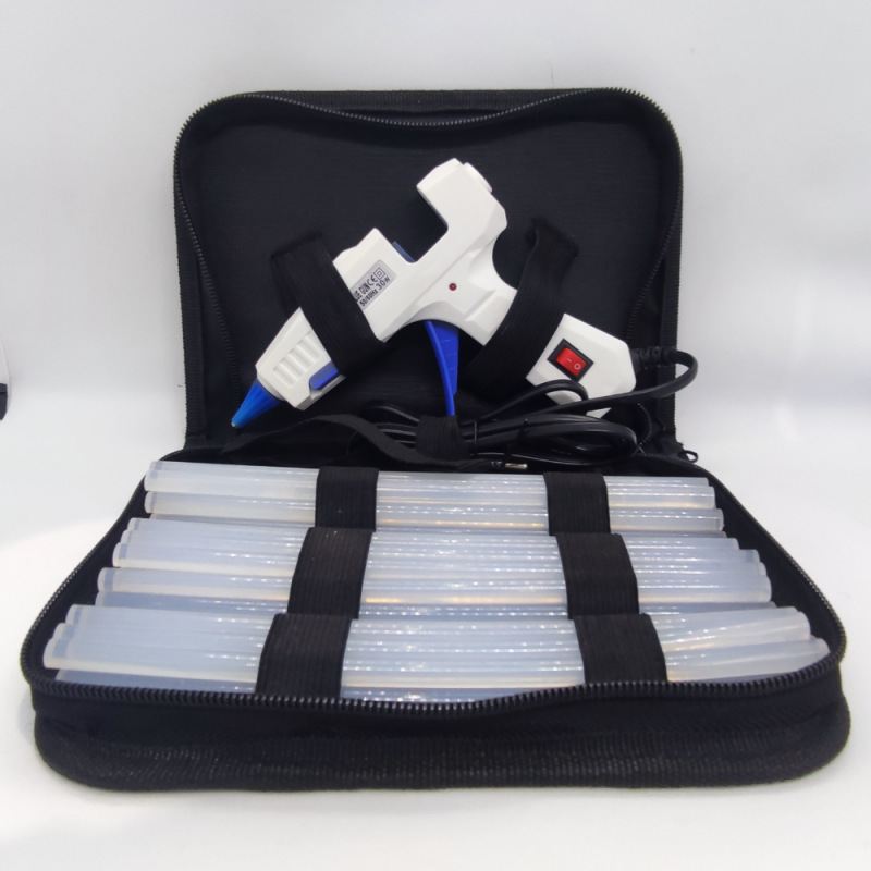 GDT热熔胶枪30W热熔胶枪小胶枪带工具箱透明热熔胶棒