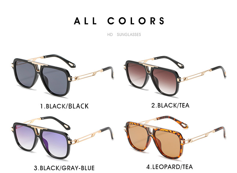 Title 2, Yeni Doku Moda Metal Mayba Güneş Gözlüğü Kişise...