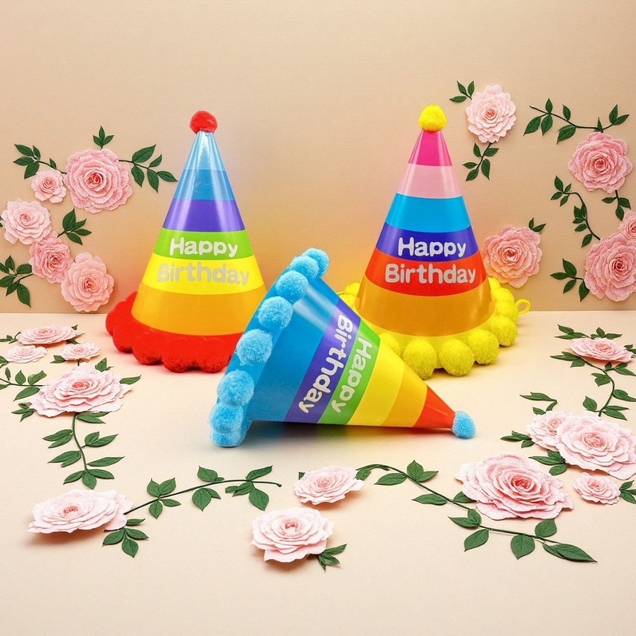 Manufacturer Wholesale Birthday Supplies Birthday Hats Party Decoration Hats Birthday Hats White Cardboard Hats Birthday Decoration Supplies