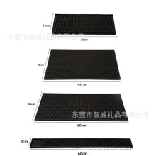 批发现货PVC吧台垫桌垫滤水垫酒吧垫沥水酒杯垫篆刻橡胶垫长方形