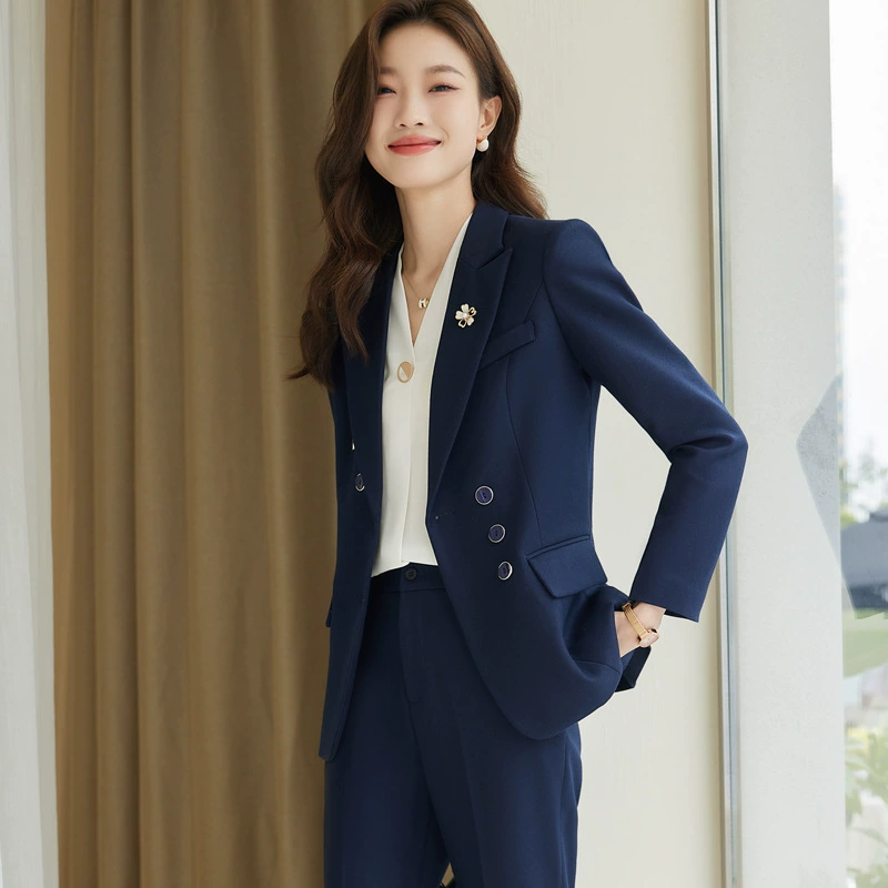 Осенний классический костюм пиджак, комплект, Overall, городской стиль, slim fit