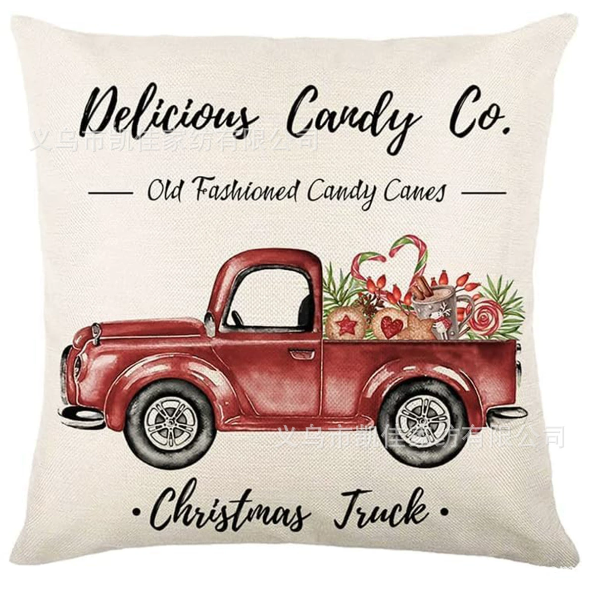 Winter Christmas pillow, pillowcase, Amazon, direct factory sales