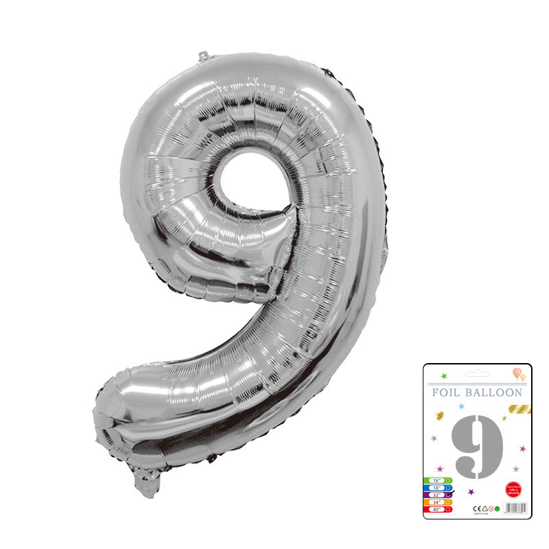 Globo digital de 32 pulgadas, embalaje de tarjeta de papel independiente, versión estadounidense, película de aluminio delgada, embalaje fino, papel de aluminio, globo de cumpleaños