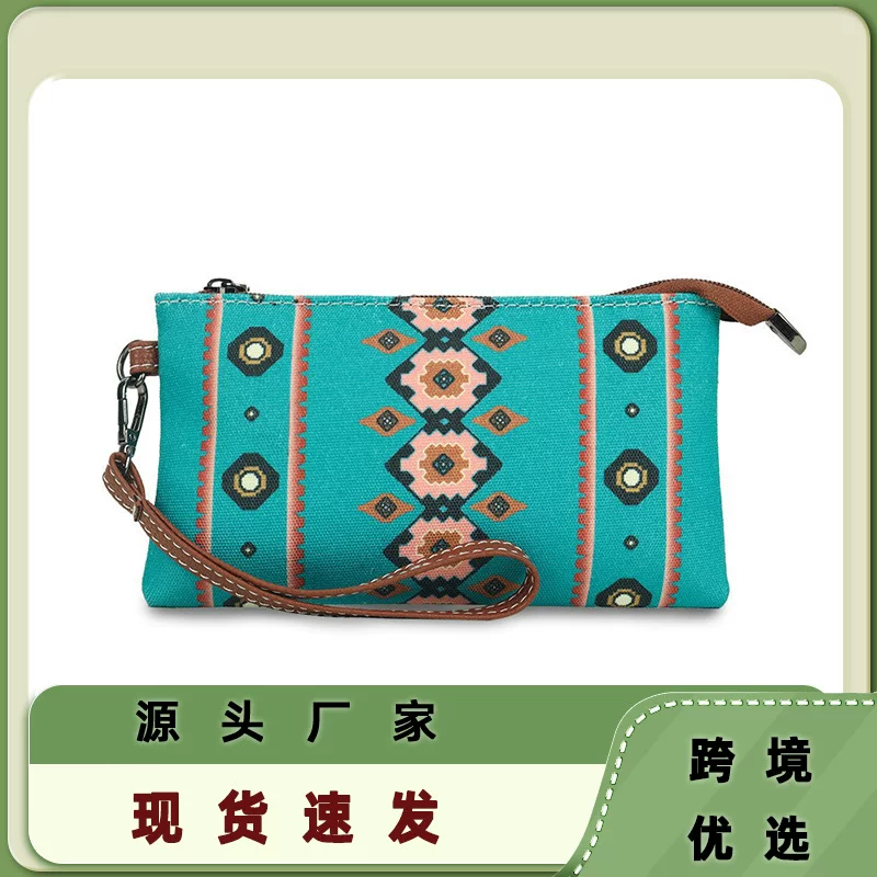 "(Cross-border trading), wallet, handheld short bag, boho style"