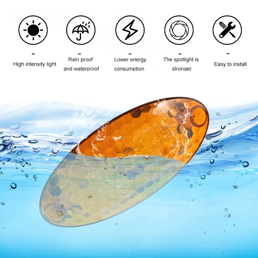 Luz lateral del camión del lado del camión LED luz lateral logística vehículo LED luz lateral 24V camión Oval remolque luz redonda