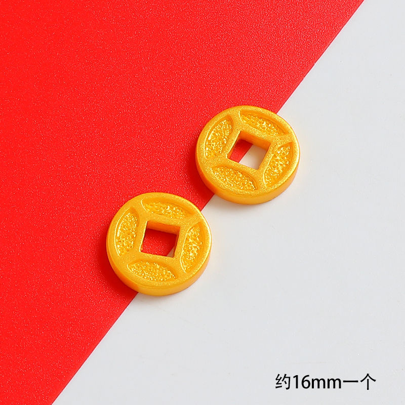 新年福娃元宝字牌樹脂部品diyクリームゴム携帯ケースヘアピン冷蔵庫貼り装飾材料