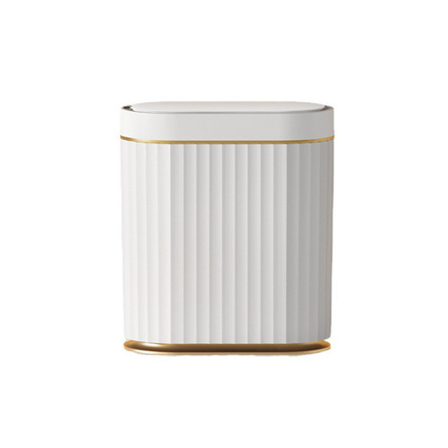Cross-border fully automatic smart trash can with lid for home kitchen horizontal living room bathroom creative induction trash can
