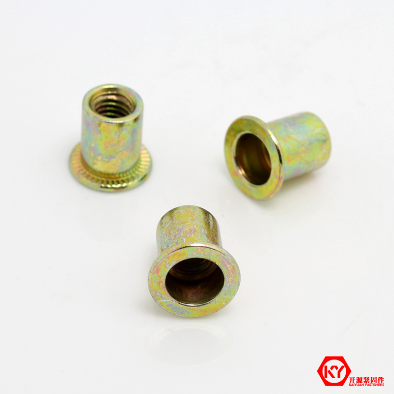 拉铆螺母 铆螺母 拉帽 平头柱纹铆螺母 拉母