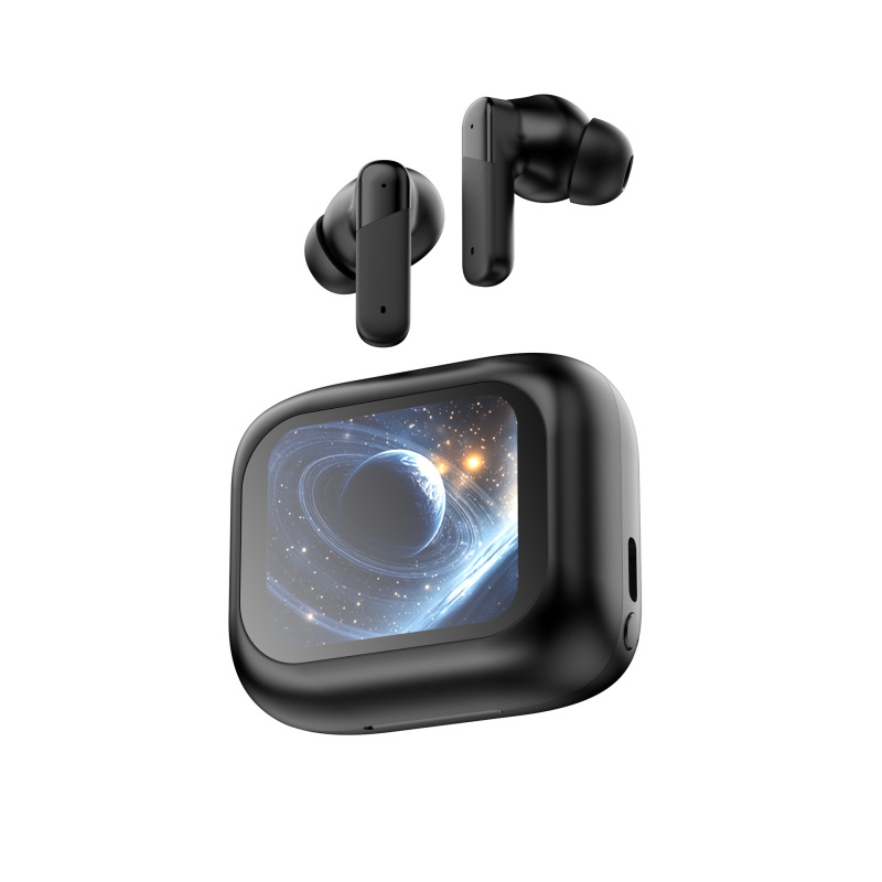 Huaqiangbei の人気の BY09 ワイヤレス インイヤー Bluetooth ヘッドセット、スマート カラー スクリーン ヘッドセット、長時間装着しても痛くない、大量の在庫|undefined