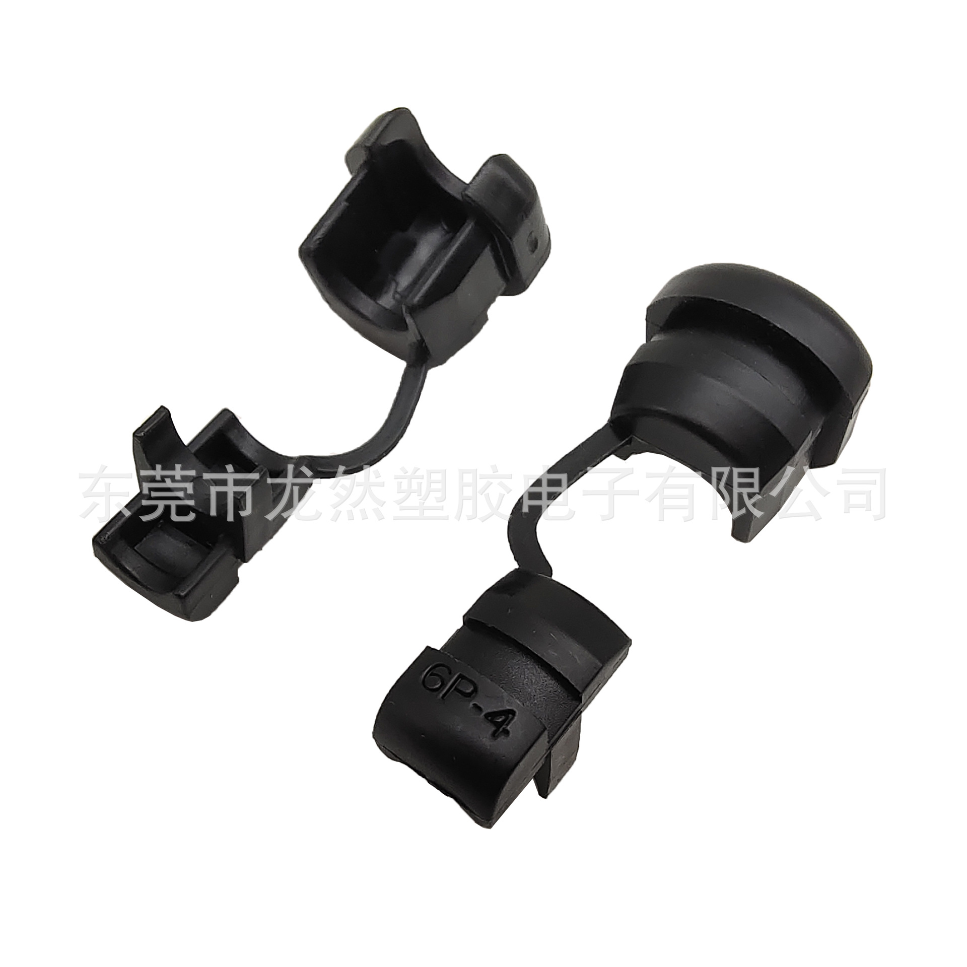 6N-4 6P-4美规电源线扣 电源线防拉固定夹 阻燃黑色电线扣