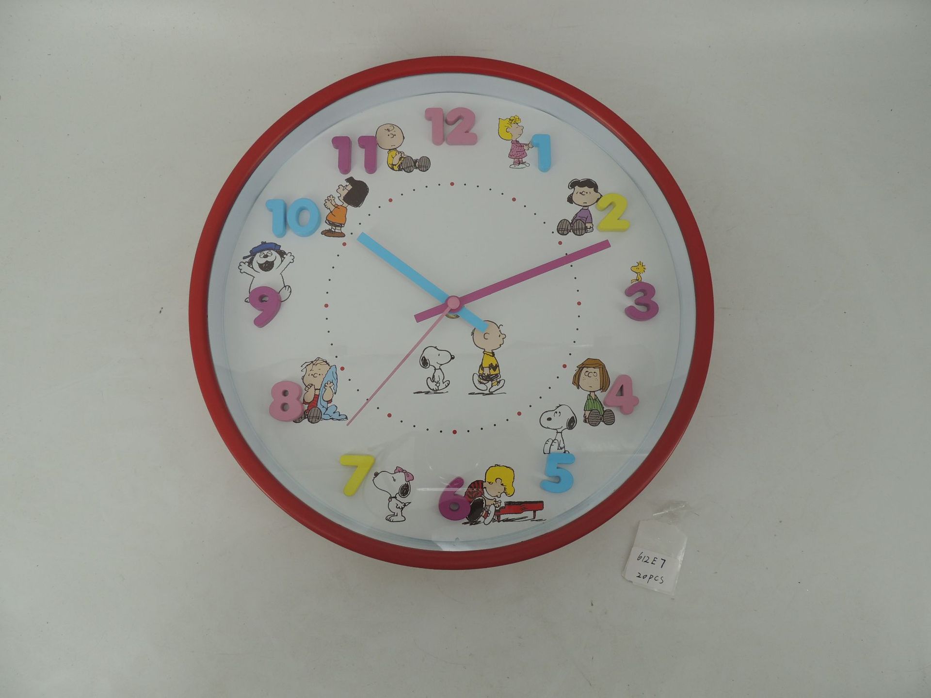 Reloj infantil creativo de 12 pulgadas con números 3D coloridos - Varios colores - Venta directa de fábrica Willie - Alta demanda