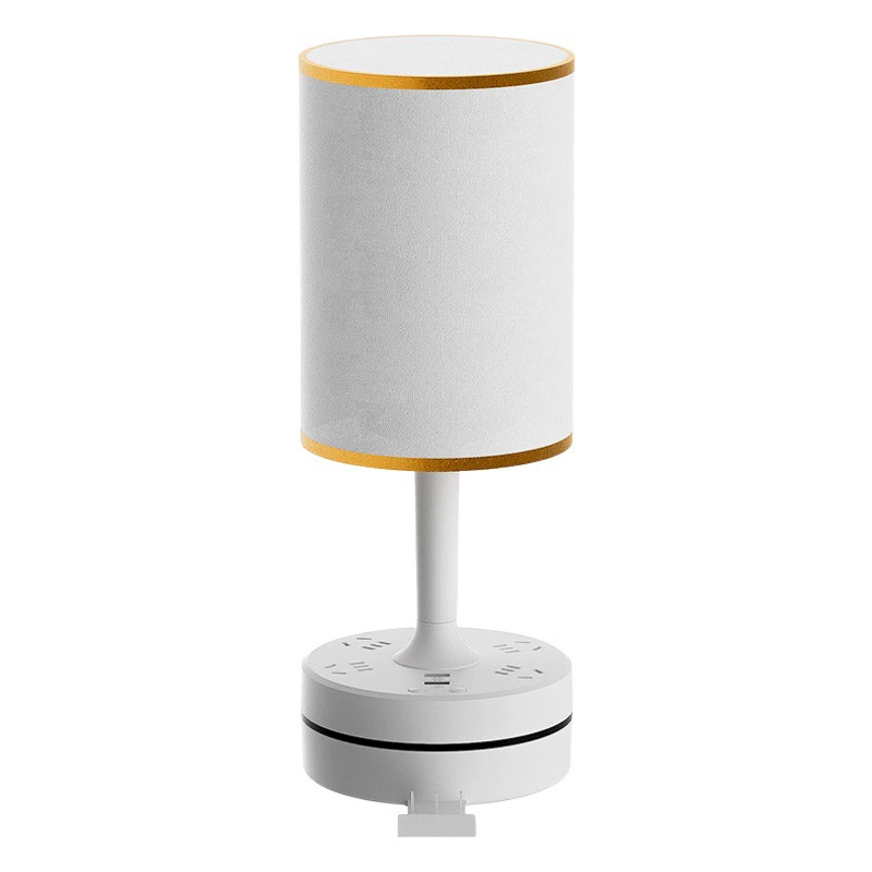 Умная прикроватная лампа с голосовым управлением, фоновая подсветка, многофункциональная настольная лампа, розетка, динамик, удлинитель с кабелем, креативный дизайн