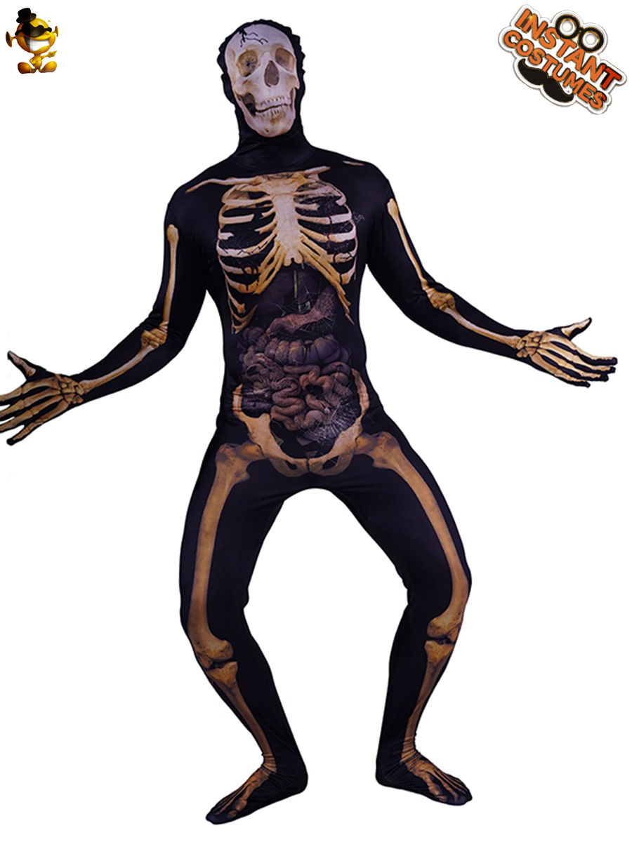 Fiesta de Halloween traje Cosplay fantasma hueso mono etapa rendimiento traje danza rendimiento traje
