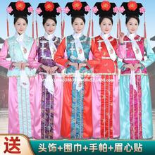 清朝古裝格格服宮廷滿族還珠格格服裝旗服皇后妃子甄嬛傳演出服裝