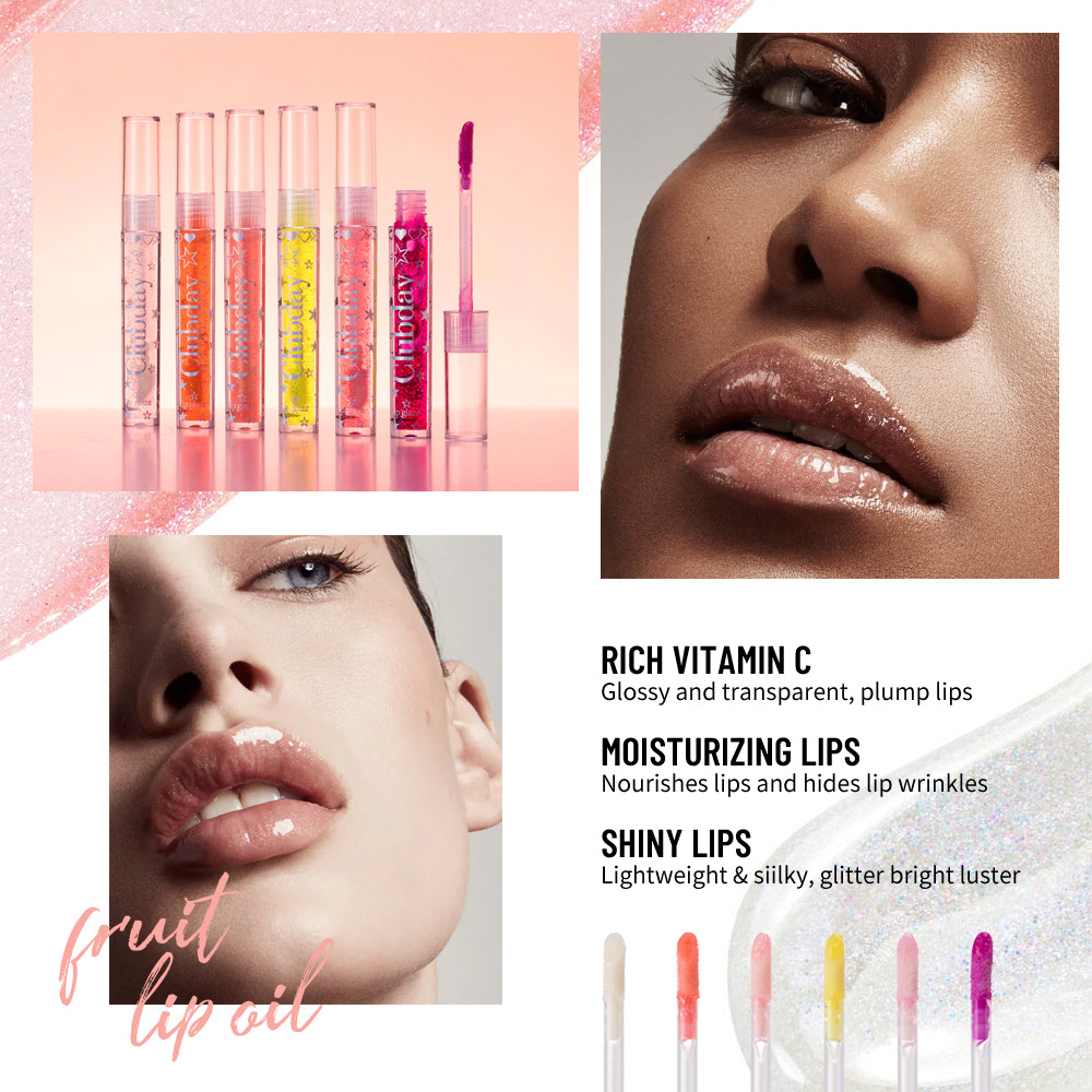 17g Weight Lip Gloss Type Of Cosmetics Liquid Material Multicolor Pattern Casual, Elegant, Glam Style Casual Elegant Glam Multicolor Liquid Lip Gloss 3