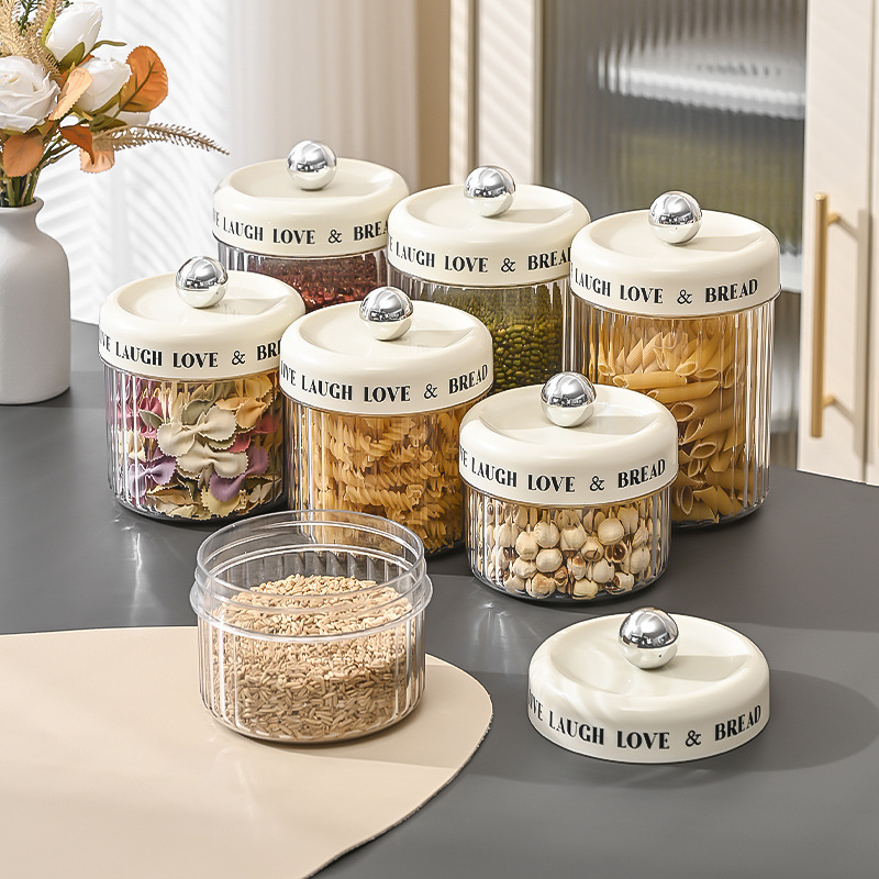 Sealed Jar Kitchen Grain Dry Goods Storage Box Cereal Food Storage Storage Jar Moisture-Proof Sealed Storage Jar