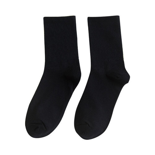 Men's and Women's Unisex Tall Calf Socks, Mid-Calf Sports Socks, Basketball Socks, Solid Color Breathable Sweat Absorbent Anti-Odor Short Calf Socks