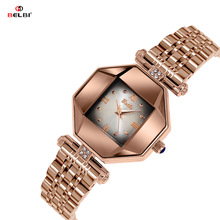 BELBI标比小众高级感奥钻八角形时尚女士石英手表厂家批发