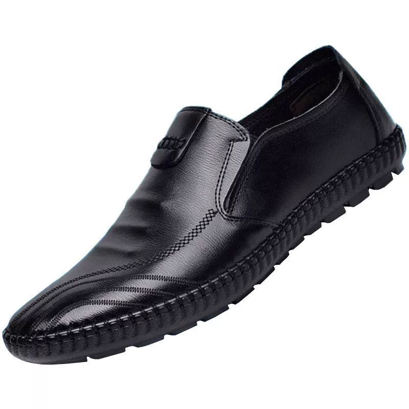 Universal shoes for leather shoes, footwear for leisure, genuine leather, soft sole