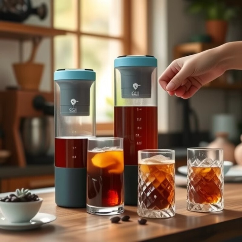 Cold extraction machine for fast and easy access to cold extraction coffee and cold extraction tea for home or travel.