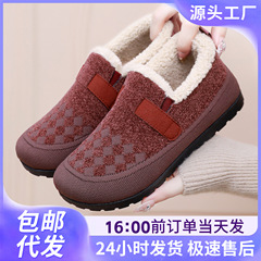 雪地靴女新款时尚软底靴子女防寒保暖短靴加绒加厚棉靴舒适棉鞋