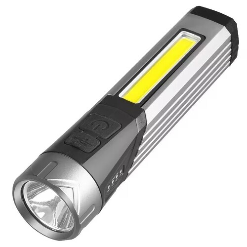 Multifunctional strong light flashlight, rotatable and foldable handheld work light, portable USB charging with strong magnetic inspection light