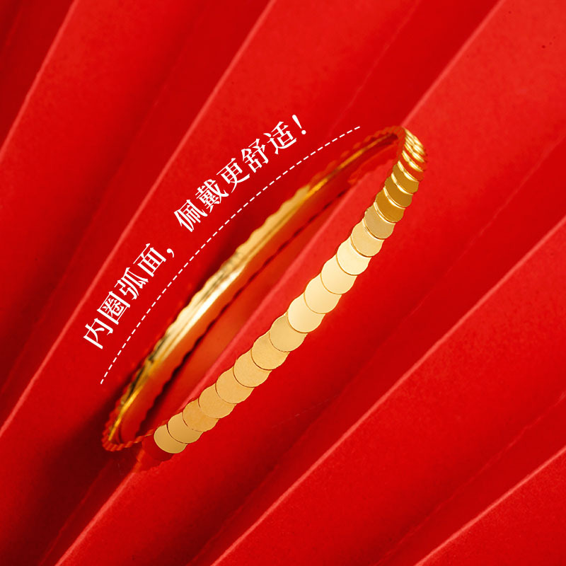 Pulsera de panal de oro arena antiguo patrimonio cerrado pulsera femenina chapado en oro vivo caliente estilo chino suministro de joyas al por mayor